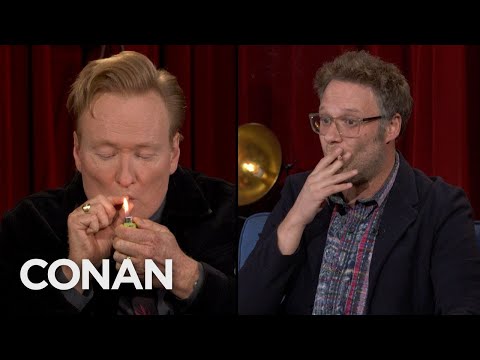 Conan Takes A Hit Of Seth Rogen’s Joint | CONAN on TBS