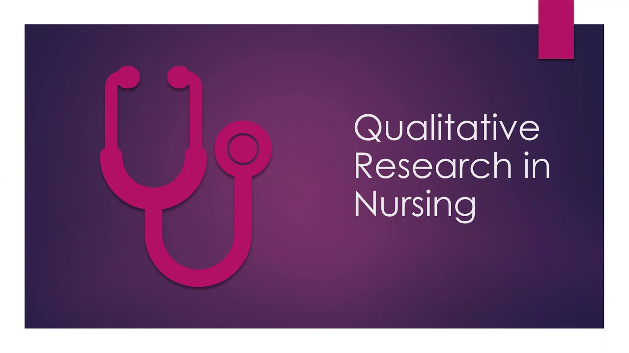 qualitative research title about nursing