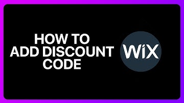 How To add Discount Code On Wix Tutorial