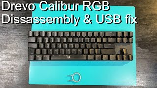 Drevo Calibur RGB Keyboard Disassembly & USB repair
A Drevo Calibur RGB bluetooth keyboard disassembly, cleaning and microusb re-soldering.
Originally thought the keyboard was in just for a cleaning and a teardown was not needed as the battery still had power, turns out it wasnt charging as all of the usb pins were ripped off the pcb. Drevo Calibur RGB Keyboard Disassembly & USB repair