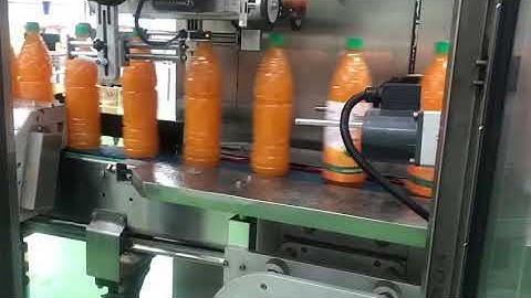 Automatic full bottle body beverage pet bottle shrink sleeve labeling machine