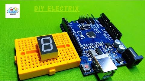 Seven Segment Display With Arduino UNO (Code And Circuit Diagram) #diy #electronic #shorts  #arduino