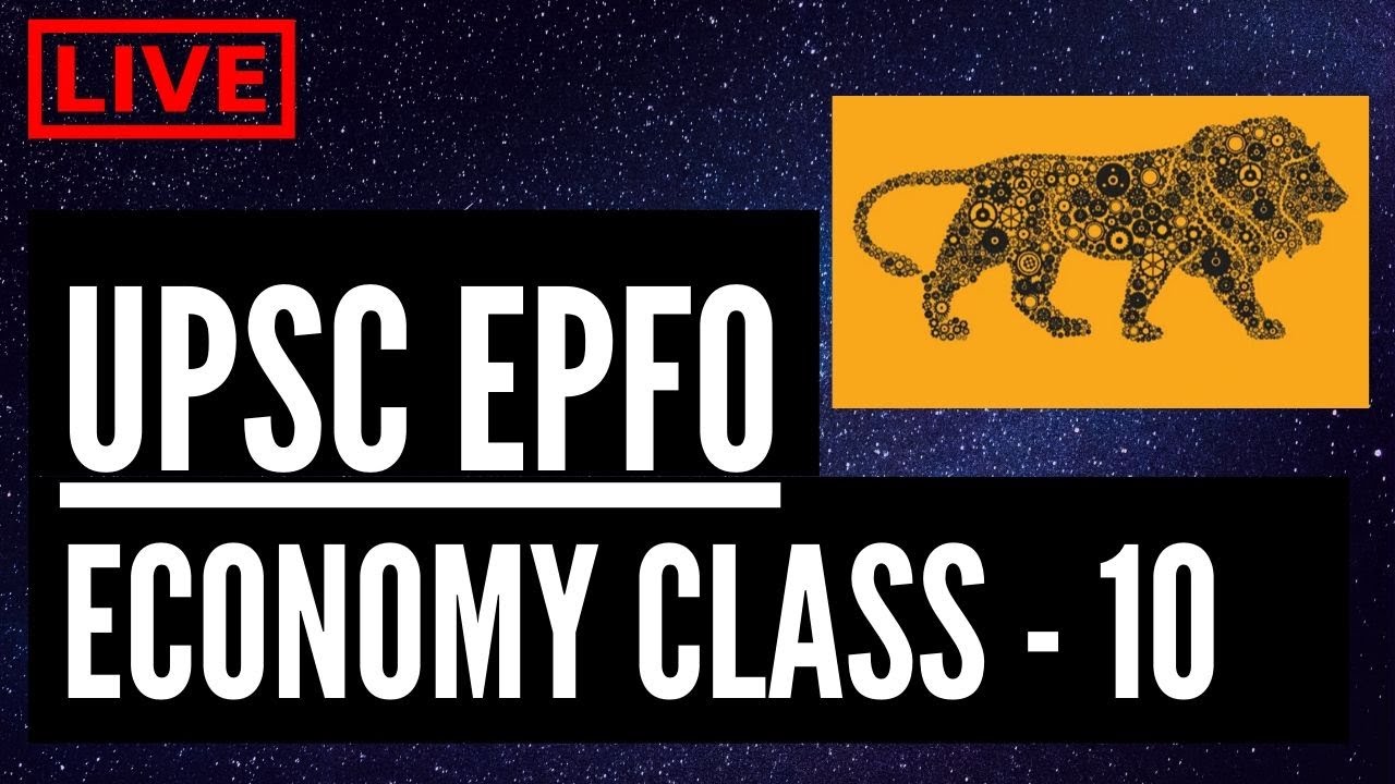 UPSC EPFO 2020 FREE Course Indian Economy Money & Banking CLASS