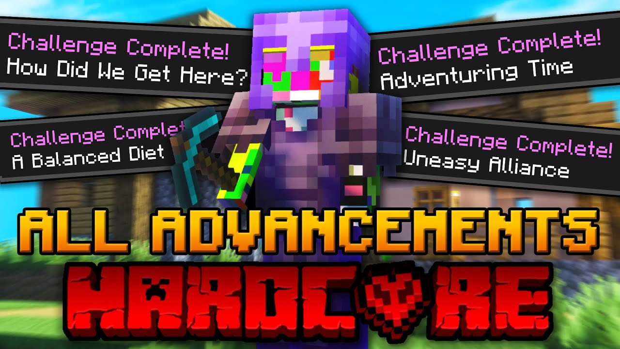 I got EVERY ADVANCEMENT in Hardcore Minecraft
