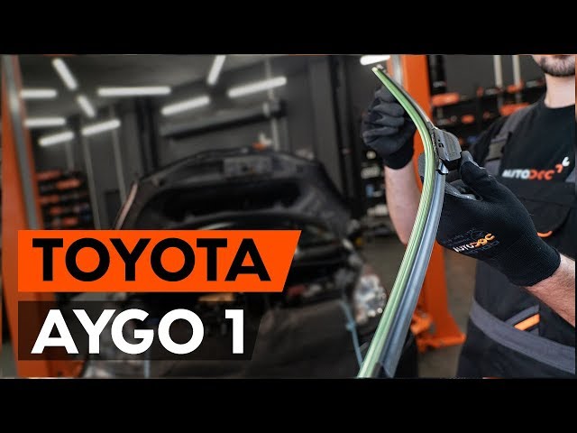 Hvordan udskiftes vindusviskere on TOYOTA AYGO 1 (AB10) [GUIDE AUTODOC] - YouTube