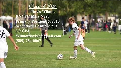 Davis Wilmot RNY FC MLS NEXT 2022-2023 Highlight Video