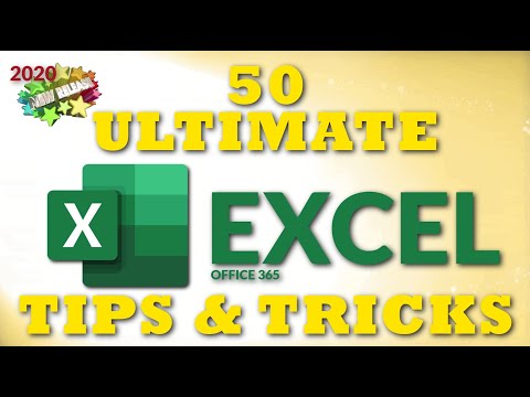 2020 için 50 Ultimate Excel İpuçları ve Püf Noktaları