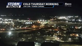 Tracking frigid Thursday morning temperatures