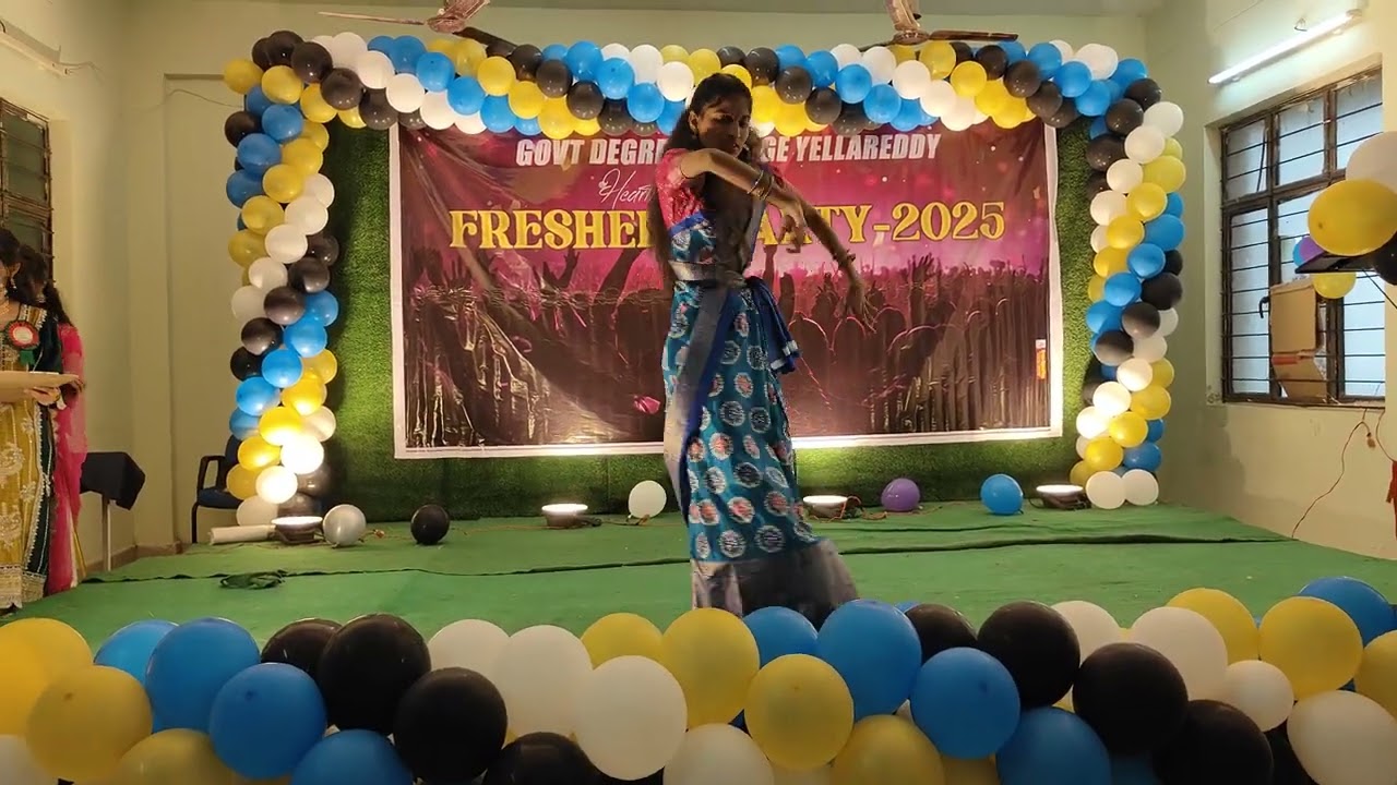 Gouthami Solo Dance BA Economics Student Dance in Preshers Party in Gdc Yellareddy on 22-10-2025 