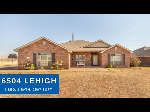 6504 Lehigh St, Lubbock, TX home video tour