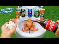 Experiment !! Stretch Armstrong VS Cola, Mtn Dew, Fruko, Pepsi, Fanta, Yedigün and Mentos in Toilet