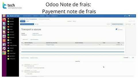 Odoo Payment note de frais