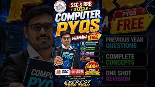 SSC CGL & RRB 600+ COMPUTER PYQS || BY RAJ KUMAR SIR || EVEREST COACHING POINT