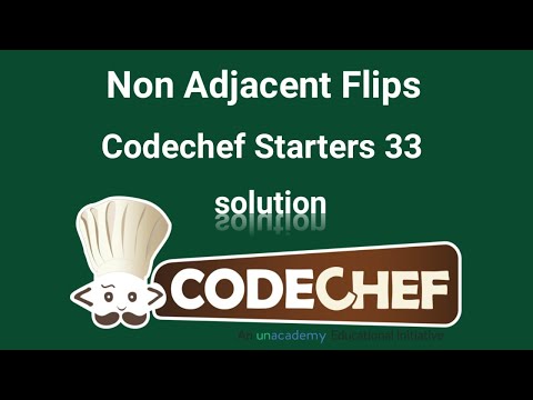 Non Adjacent Flips | Codechef Solution | Competitive programming | C++ | Bangla