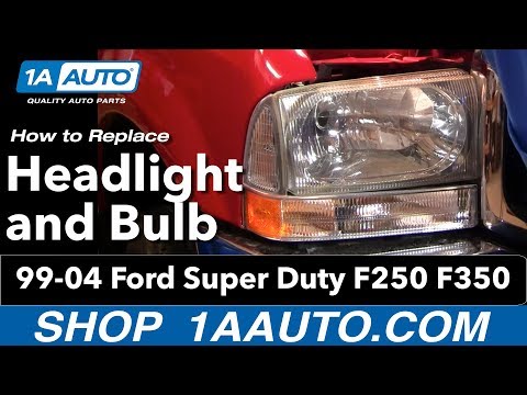 How to Replace Headlights 99-04 Ford F250 Super Duty