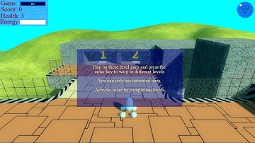 3D Platformer made in Godot Engine: Collect The Gems