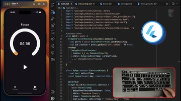 ASMR Programming | Pomodoro Timer App With Onboarding Screen in Flutter No Talking ☕