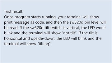lesson 14: SW520D Tilt Switch with Raspberry Pi