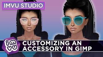 IMVU Studio - Customizing an Accessory in GIMP