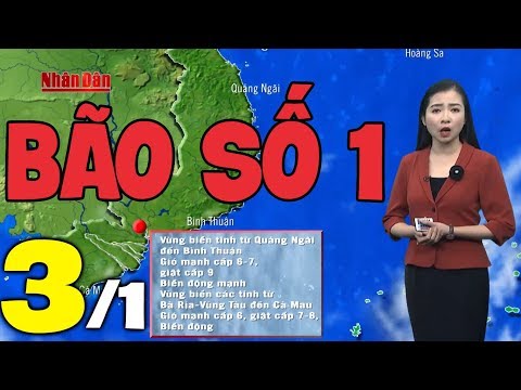 Video Dự báo thời tiết hôm nay và ngày mai 3/1 | Bão Số 1 |... - youtube