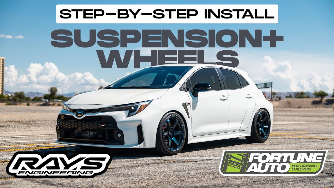 GR Corolla Coilover Suspension Install Step by Step Fortune 500 YouTube