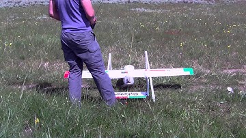 Sky Hunter Build part 10: Maiden flight with Bungee Launch