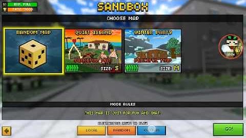 Pixel Gun 3D: How to get guns in sandbox without Armory button (11.2.4)