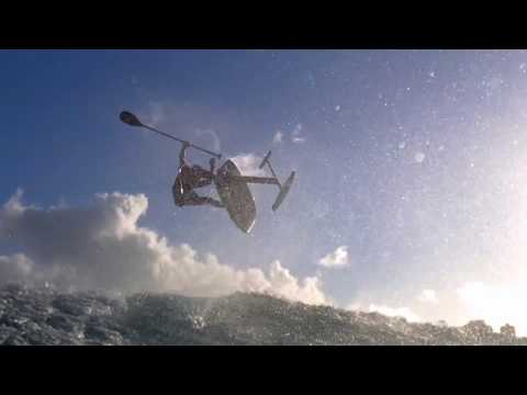 Derek Hama taking foiling to the next level, welcome to the Blue Planet team.