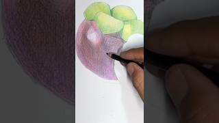Relaxing Fruit Art Video | Drawing and Colouring #shorts #art #artwork #pencildrawing #coloring