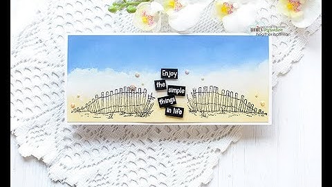 Unity Quick Tip: Slimline Ink Blended Sea Scene