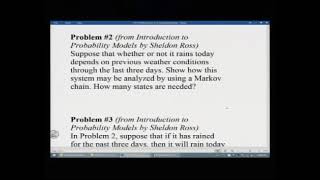 Stochastic Process Modeling, Lecture #12 (DTMC8)