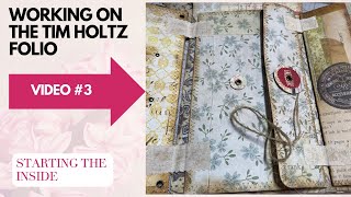 Part 3 - Tim Holtz Folio Journal - Starting on the Inside Front Cover - Policy Envelope - By Request