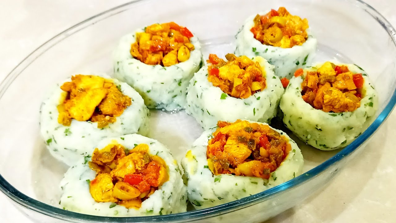 معشوقة الجماهير بطاطا معمرة بحشوة لذيذة يعشقها الكبير والصغير 💪 ضروري تجربتها بهاد طريقة رائعة