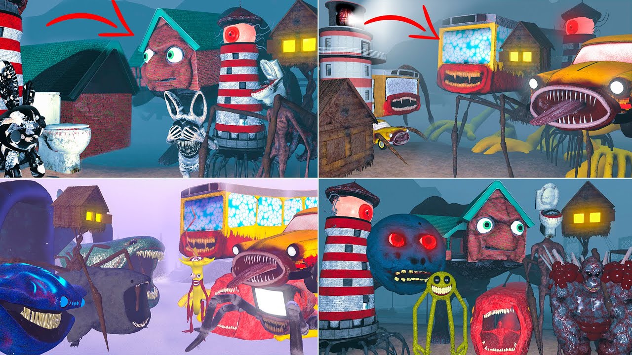 EVERYTHING TURNED INTO CREATURES, HUNTED AND FIGHT ME in the Garry's Mod (MEGAMIX)