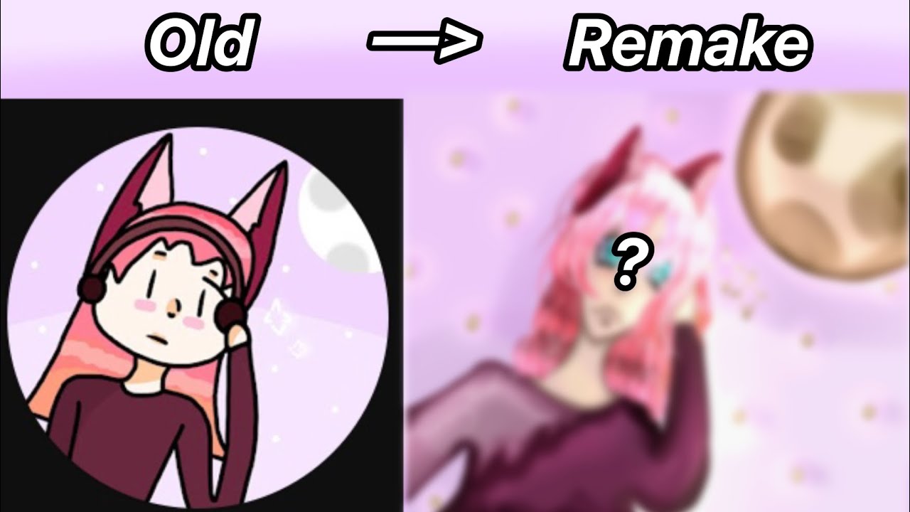 Foxy oc redraw // digital art speed paint // 1 year later - YouTube