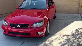 Lexus IS300 bumper removal for new front lip, fog light and grill restoration