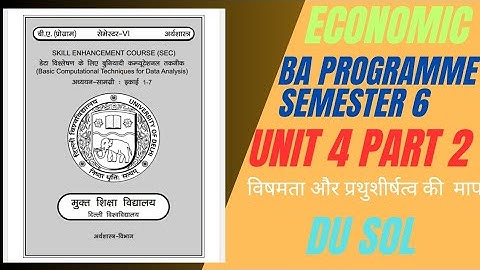 BA Progr. DU SOL #sem. 6 Economic Basic Computational Techniques For Data Analysis Chapter 4 part 2