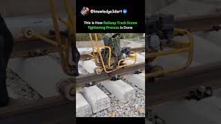 This Is How Railway Track Screw Tightening Process Is Done