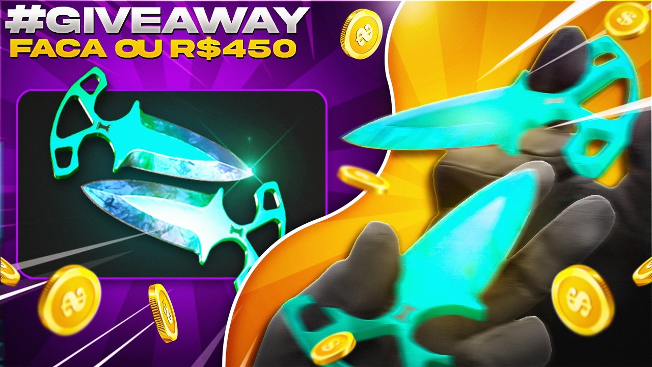 SORTEIO DE FACA Shadow Daggers ou R$450 no PIX totalmente de graça! Veja até o final!
