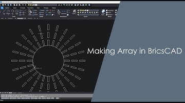 Making Rectangular, Polar and Path array in BricsCAD