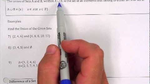 CM 2.3 Set Operations