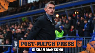 Kieran Mckenna On Town's Draw At St Andrew's