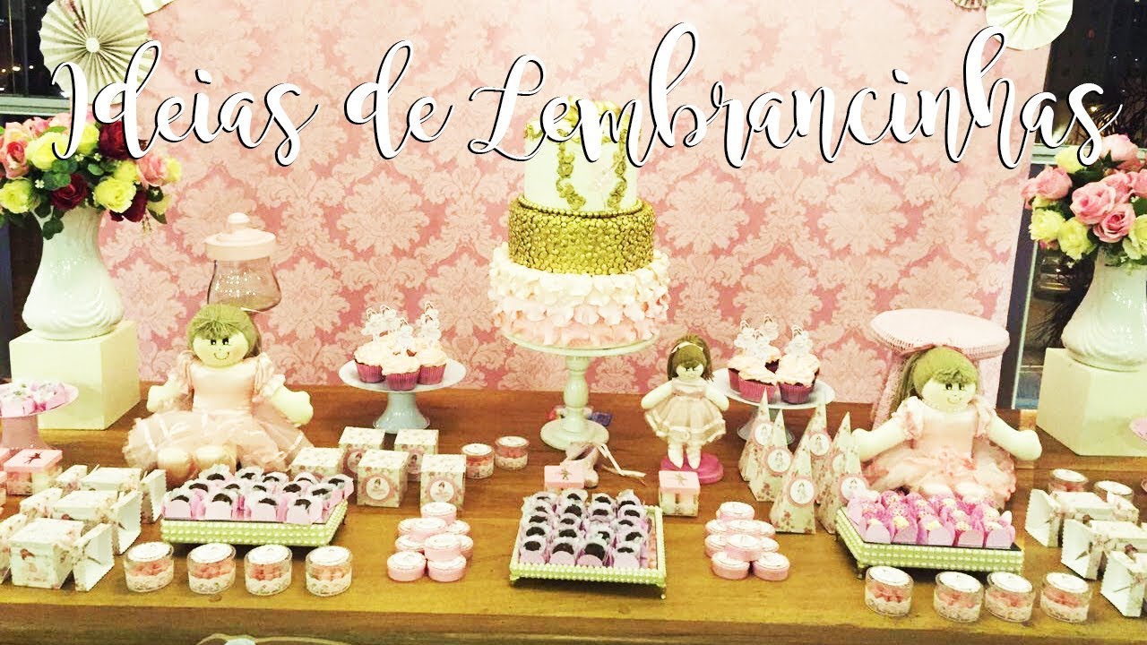 Ideias de Lembrancinhas Fáceis + Sacolinha | Festa Bailarina