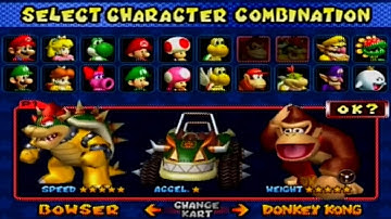 Mario Kart: Double Dash - All Characters and Karts