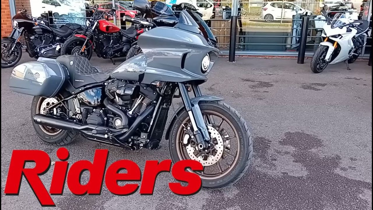 Harley Davidson FXLRST Low Rider ST (Grey) Walk around with engine ...