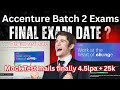 Accenture associate software engineer Batch 2 Exams|accenture Mock Test mails 7th Jan 🔥