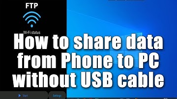 How to transfer data between pc and android phone without USB cable | #ftp server