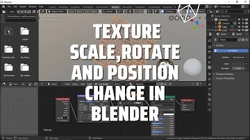 How to Texture, Scale, Rotate and Position change in Blender