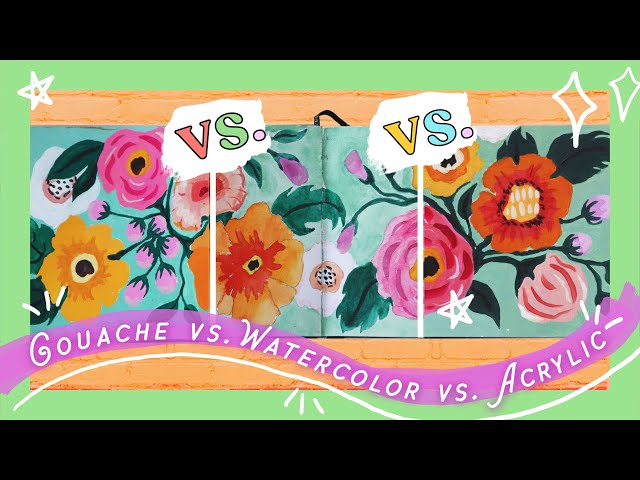 Understanding the difference between watercolour and gouache