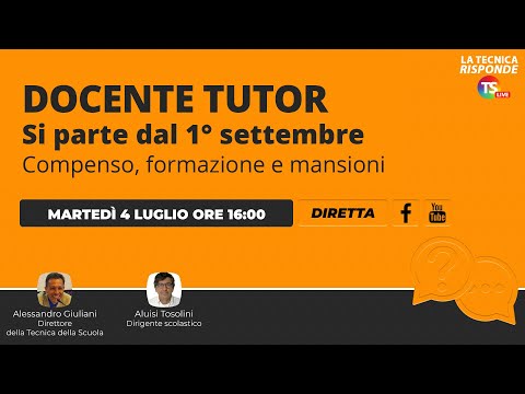 Docente tutor, dal 1° settembre 2023 si parte: compenso, formazione e mansioni